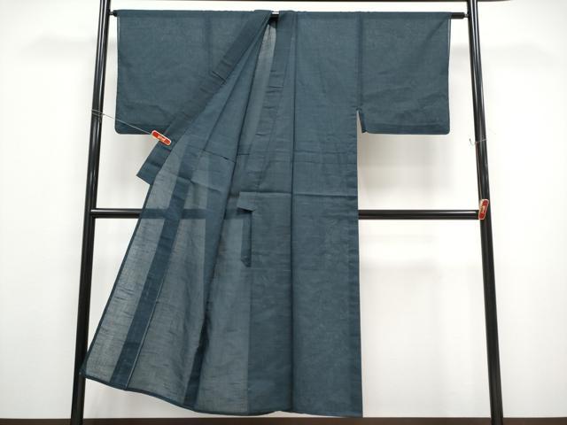 平和屋着物＊夏物　男性　紗紬　褐返色地　正絹　逸品　CABF2480tx_2