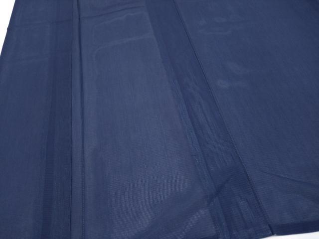 平和屋着物＊夏物　色無地　絽　濃紺地　正絹　逸品　CABF2514tx_3