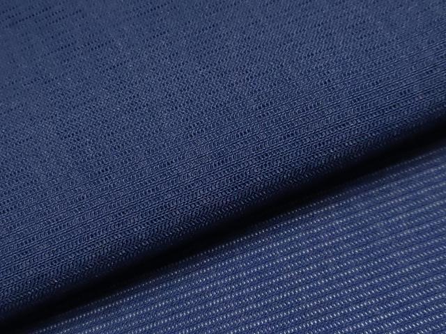 平和屋着物＊夏物　色無地　絽　濃紺地　正絹　逸品　CABF2514tx_4