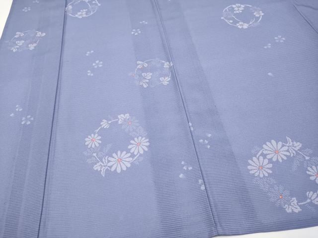 平和屋着物＊夏物　小紋　絽　花丸文　洗える着物　CABF2619tx_3