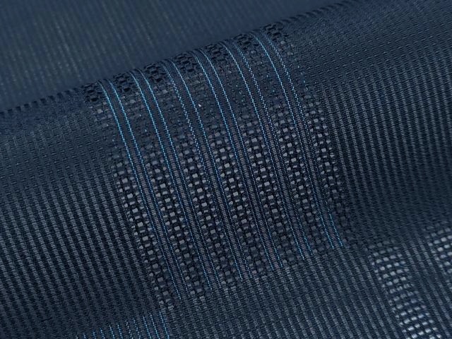 平和屋着物＊夏物　小紋　紗　幾何学文様　正絹　逸品　CABF2656tx_5