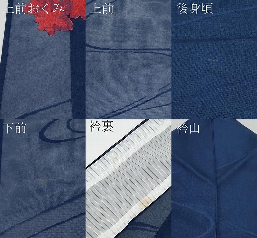 平和屋着物＊夏物　小紋　紗　竜田川　正絹　逸品　未使用　CABF2688tx_7