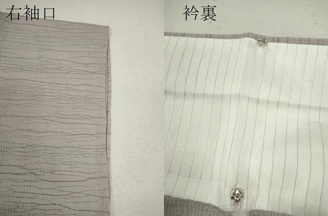 平和屋着物▽上質な小紋　単衣　霞文　正絹　逸品　CABF3119ze_6