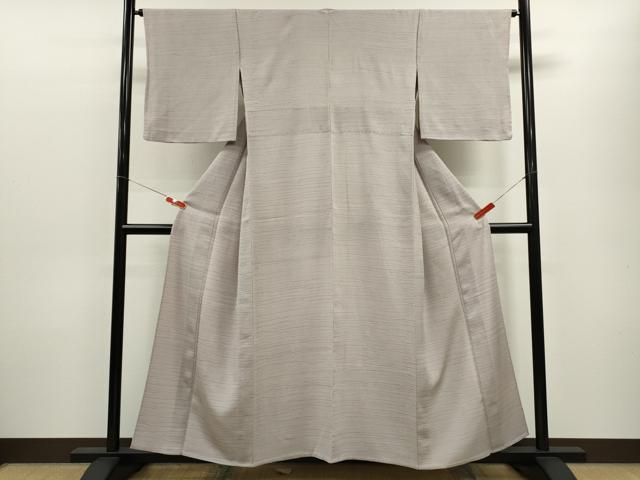 平和屋着物▽上質な小紋　単衣　霞文　正絹　逸品　CABF3119ze_1