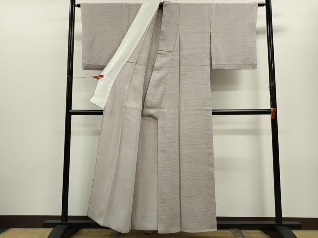 平和屋着物▽上質な小紋　単衣　霞文　正絹　逸品　CABF3119ze_2