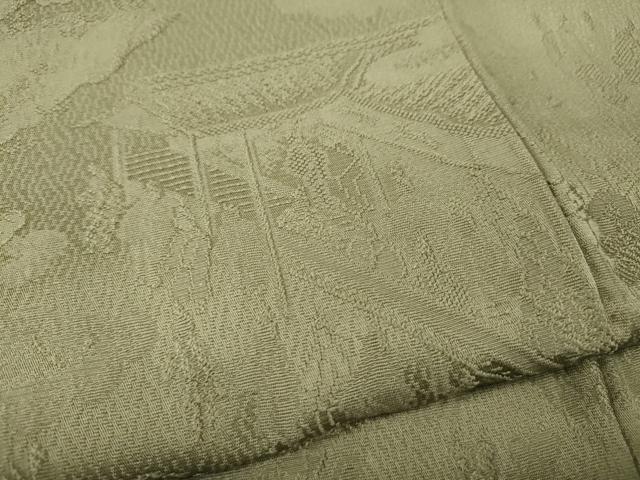 平和屋着物●上質な色無地　人物風景地紋　蒸栗色　正絹　逸品　CABF3236ut_4