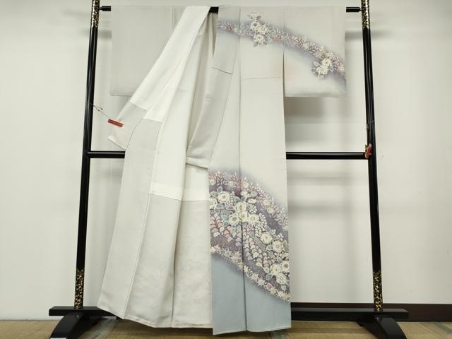 平和屋着物●越後十日町の一流染匠　桐屋・翠山工房　訪問着　辻が花　絞り　暈し染め　正絹　逸品　CABF3291ut_1
