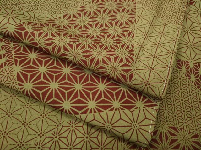 平和屋着物○長襦袢 無双仕立て 切嵌麻の葉文 やまと誂製 正絹 逸品