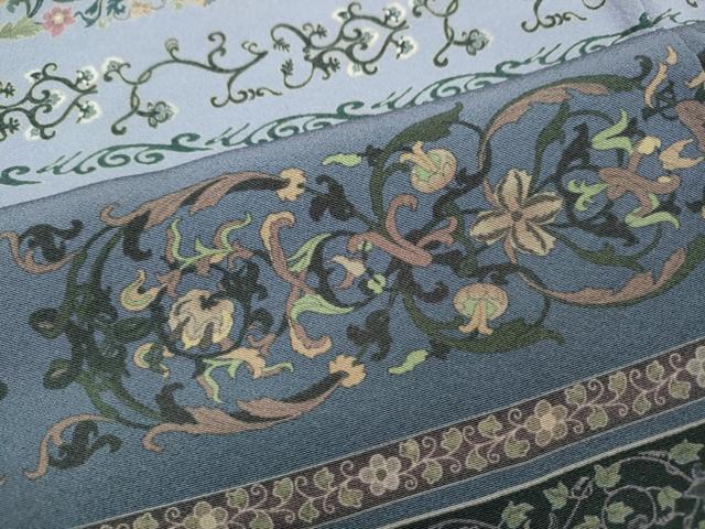 平和屋着物●訪問着　横段花唐草文　暈し染め　さが美扱い　正絹　逸品　CABF3360ut_5