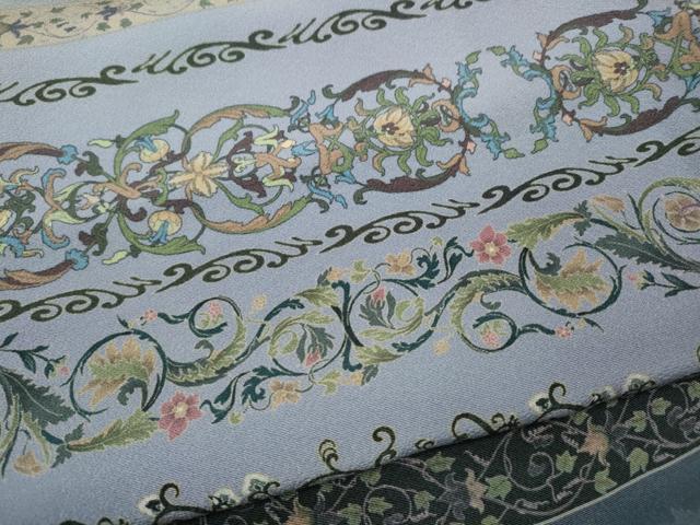 平和屋着物●訪問着　横段花唐草文　暈し染め　さが美扱い　正絹　逸品　CABF3360ut_6