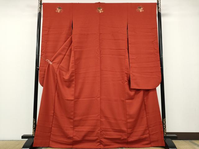 平和屋着物●こむさでもーど・COMME CA DU MODE　振袖　霞地紋　紅緋色　洗える着物　CABF3379ut