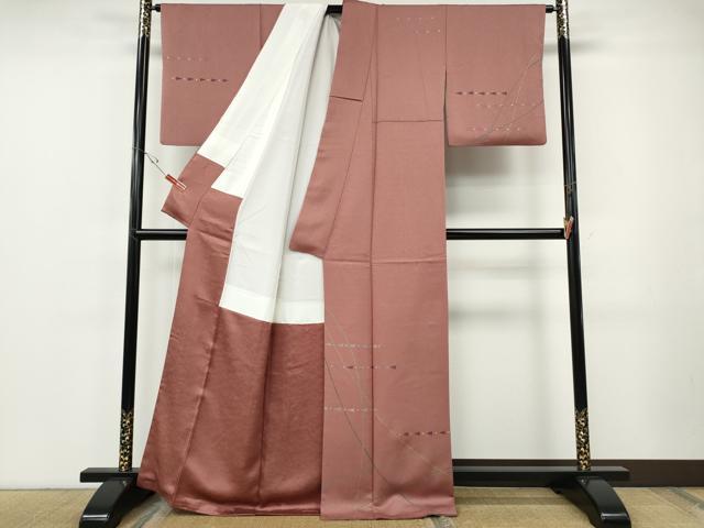 平和屋着物●森英恵・HANAE MORI　訪問着　刺繍　吉祥文　金彩　正絹　逸品　CABF3423ut_1