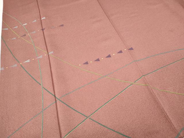 平和屋着物●森英恵・HANAE MORI　訪問着　刺繍　吉祥文　金彩　正絹　逸品　CABF3423ut_3