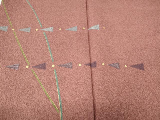 平和屋着物●森英恵・HANAE MORI　訪問着　刺繍　吉祥文　金彩　正絹　逸品　CABF3423ut_2