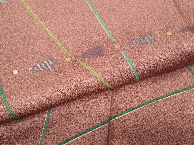 平和屋着物●森英恵・HANAE MORI　訪問着　刺繍　吉祥文　金彩　正絹　逸品　CABF3423ut_5
