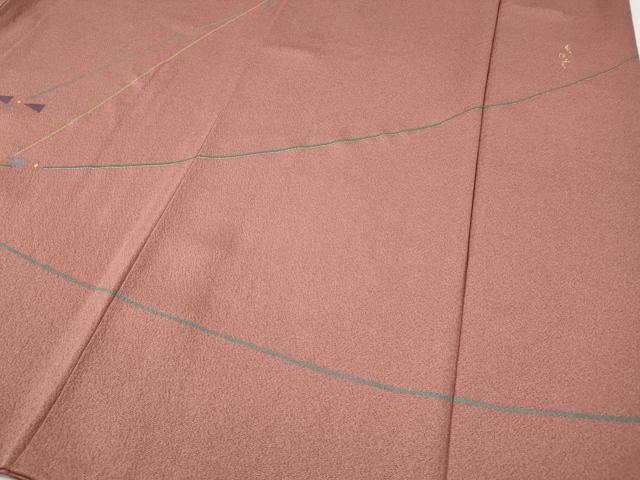 平和屋着物●森英恵・HANAE MORI　訪問着　刺繍　吉祥文　金彩　正絹　逸品　CABF3423ut_4
