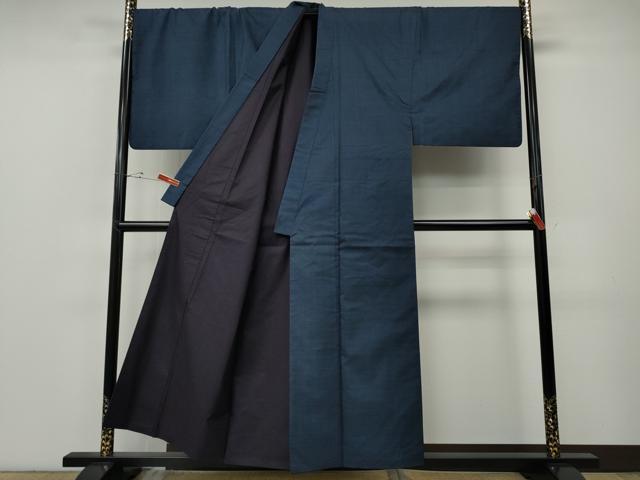 平和屋着物○男性 本場大島紬 アンサンブル 長襦袢セット 100亀甲 総