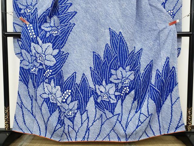 平和屋着物●豪華振袖　総絞り　草花文　正絹　逸品　CABF3468ut_3