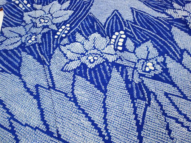 平和屋着物●豪華振袖　総絞り　草花文　正絹　逸品　CABF3468ut_5
