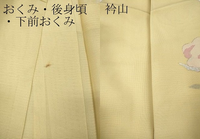 平和屋着物＊夏物　訪問着　絽　枝花文　暈し染め　金銀彩　高島屋扱い　正絹　逸品　CABF3536ut_9