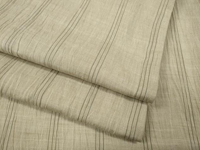 平和屋着物＊夏物　男性　小紋　間道　綿麻　逸品　CABF3548ut