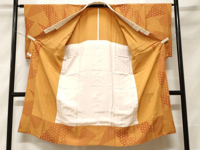 平和屋着物□長襦袢 無双仕立て 切嵌麻の葉文 やまと誂製 正絹 逸品