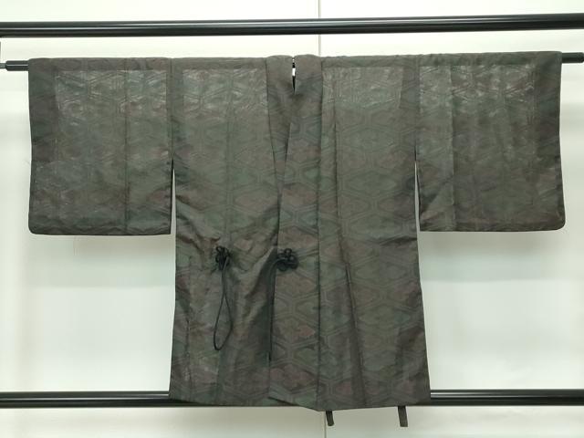 平和屋着物▽道中着　スリーシーズン　春夏秋　塵除け　紗　亀甲花文　洗える着物　CABF4485rv 31,200円