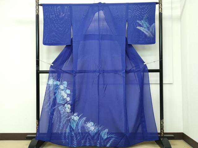 平和屋着物＊夏物　訪問着　絽　草花文　正絹　逸品　CABF4600rv