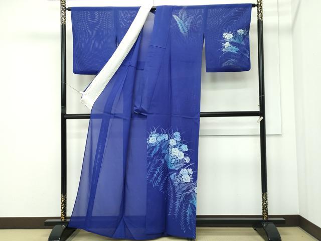 平和屋着物＊夏物　訪問着　絽　草花文　正絹　逸品　CABF4600rv_1