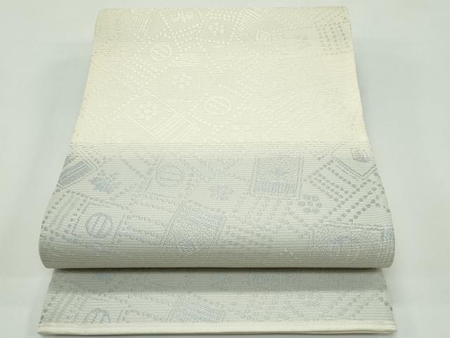 平和屋着物＊夏物　六通柄袋帯　唐織　鎧脅し吉祥文　正絹　逸品　未使用　CABF4606rv 23,088円