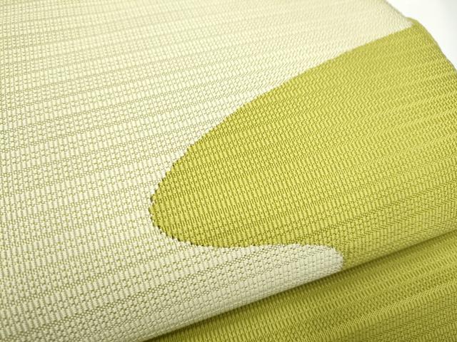 平和屋着物●八寸名古屋帯　すくい織　流水文　正絹　逸品　CABF5294hy_3