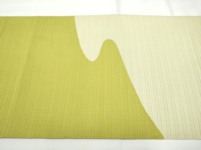 平和屋着物●八寸名古屋帯　すくい織　流水文　正絹　逸品　CABF5294hy_5