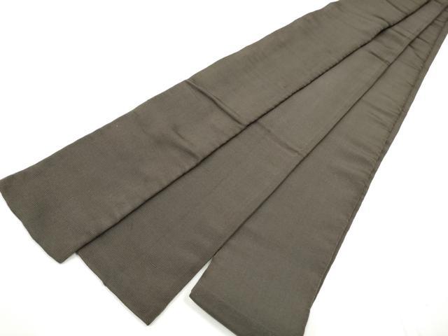 平和屋着物●男性　本場筑前博多織　角帯　色無地　黒像色　正絹　逸品　CABF5409hy_6