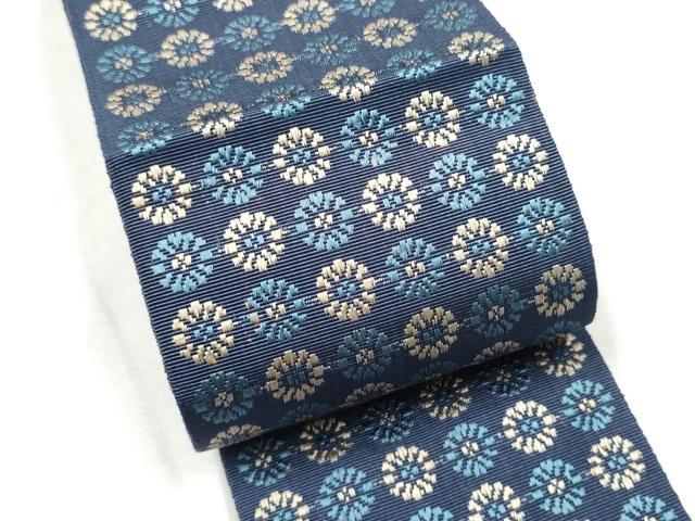 平和屋着物●男性　本場筑前博多織　角帯　いちご錦　正絹　逸品　CABF5564hy_4