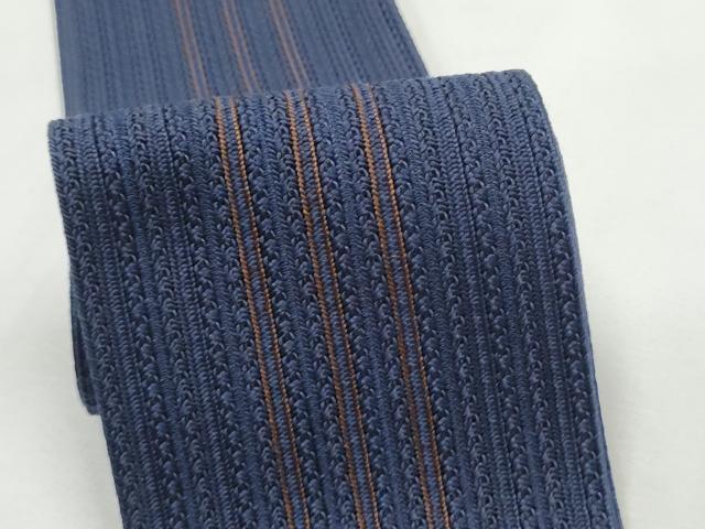 平和屋着物●男性　角帯　間道　正絹　逸品　CABF5593hy_3