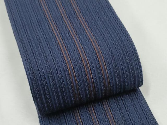 平和屋着物●男性　角帯　間道　正絹　逸品　CABF5593hy_4
