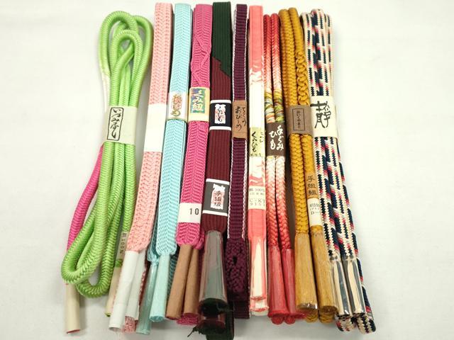 平和屋着物●和装小物　帯締め10本セット　高麗組　笹浪組　奈良組　御岳組　やまと誂製　逸品　未使用　CABF7273ju