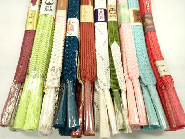 平和屋着物●和装小物　帯締め10本セット　高麗組　礼装用　小田急百貨店扱い　鈴乃屋扱い　金銀糸　逸品　未使用　CABF7324ju_2