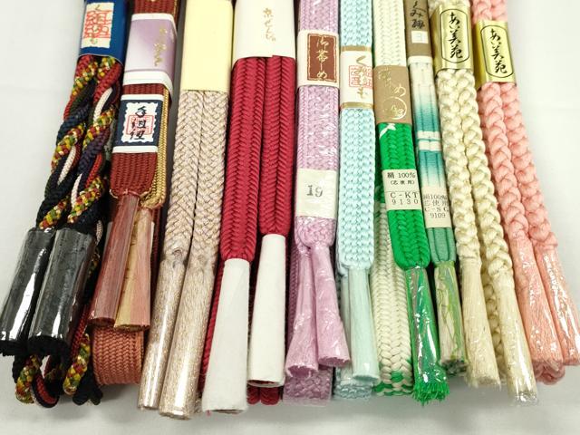 平和屋着物●和装小物　帯締め10本セット　高麗組　冠組　丸組　金糸　逸品　未使用　CABF7525ju_2