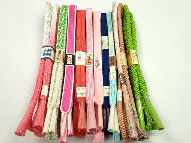 平和屋着物●和装小物　帯締め10本セット　高麗組　鴨川組　礼装用　金糸　逸品　未使用　CABF7575ju