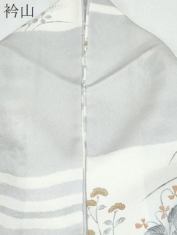 平和屋着物▽上質な小紋　単衣　横段花文　正絹　逸品　CABF7690th_6