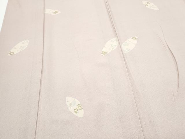 平和屋着物▽上質な小紋　単衣　貝合わせ松葉文　正絹　逸品　CABF7726th_3