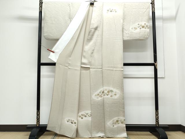 平和屋着物▽訪問着　単衣　花蝶文　暈し染め　金彩　正絹　逸品　CABF7727th_1