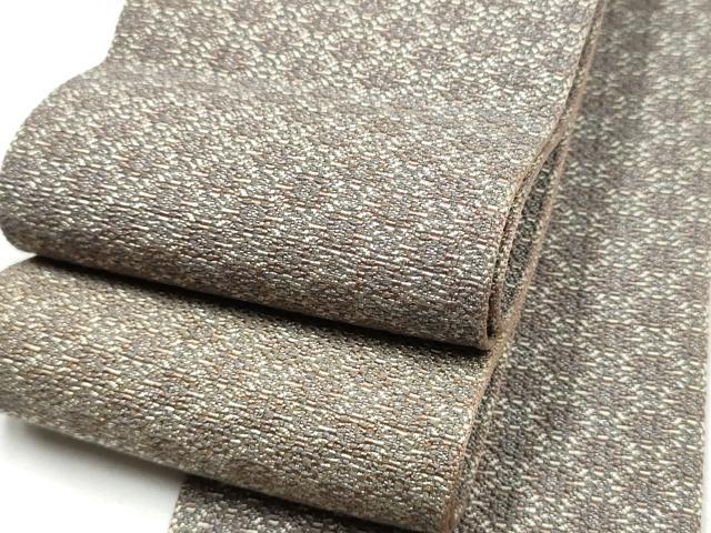 平和屋着物○男性 本場筑前博多織 角帯 霞文 証紙付き 正絹 逸品