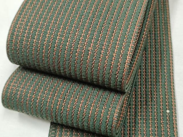 平和屋着物●男性　角帯　間道　正絹　逸品　CABF8527hy