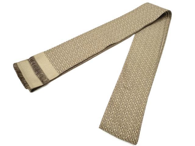 平和屋着物●男性　本場筑前博多織　角帯　霞文　正絹　逸品　CABF8533hy_1
