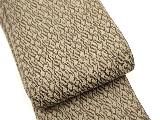 平和屋着物●男性　本場筑前博多織　角帯　霞文　正絹　逸品　CABF8533hy_4