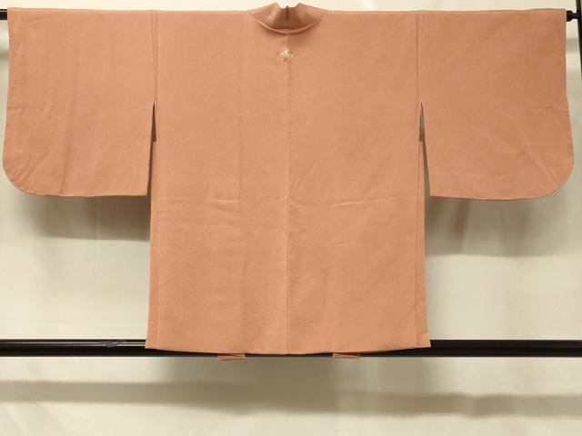 平和屋着物＃羽織　色無地　曙色　鬼しぼ縮緬　正絹　逸品　CABF8882in