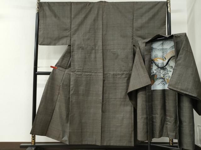 平和屋着物●男性　本場大島紬　アンサンブル　100亀甲　総詰め　正絹　逸品　CABG0106yc 42,250円