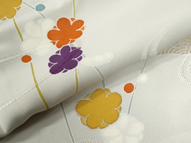 平和屋着物●創業460年・千總　訪問着　駒刺繍　菊花文　金彩　三越扱い　正絹　逸品　未使用　CABG0131yc_5